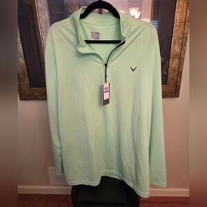Men's XXL Calloway Solid Sun 1/4 Zip Pullover